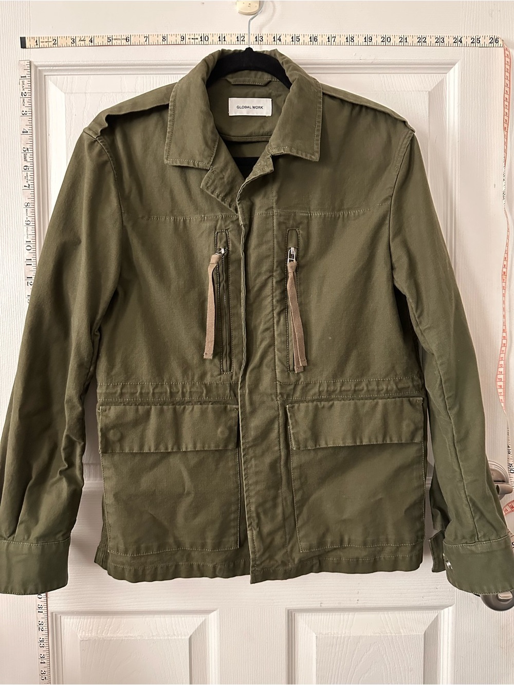 Global Work Olive Utility Jacket - Women's Casual Field Coat